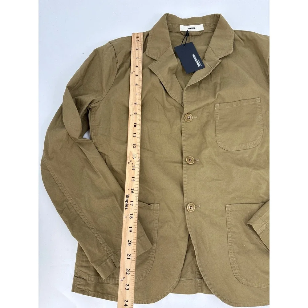 Buck Mason Khaki Carry-On Jacket Mens XS Cotton Twill Chore Blazer BM17042.553KH